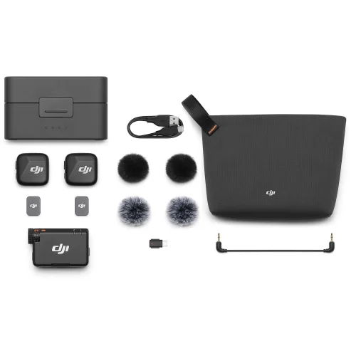 DJI Mic Mini (2 TX + 1 RX + Şarj Kutusu) Mikrofon