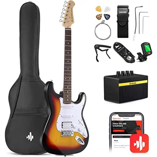 Donner DST-100S ST Elektro Gitar Seti (Sunburst)