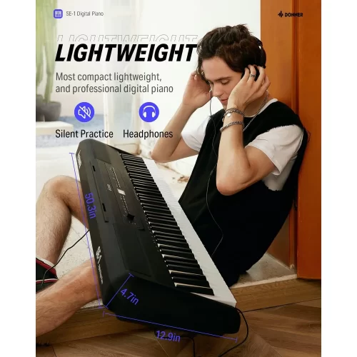 Donner SE-1 Dijital Piyano (Siyah)