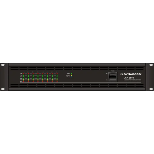 Dynacord DSA-8805 8x500W Power Amfi 100V 4-ohm