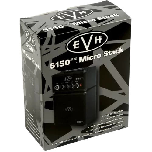 EVH 5150III Micro Stack Stealth Black Gitar Amfisi