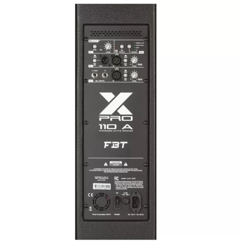 FBT X-PRO 110A | Processed Active Speaker - 10 + 1 -1200Wrms- 80°Hx50°V -
Plywood cab