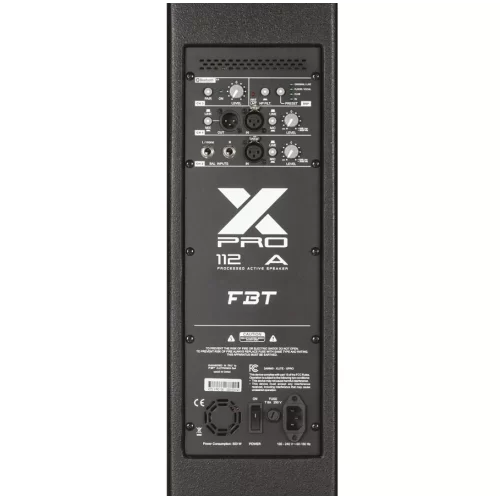 FBT X-PRO 112A | Processed Active Speaker - 12 + 1 -1200Wrms- 80°Hx50°V -
Plywood cab