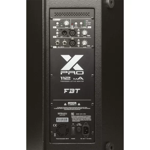 FBT X-PRO 112MA | 2-way Bass reflex Active Monitor - 12 + 1 - 1200Wrms - 80° -
Plywood cab