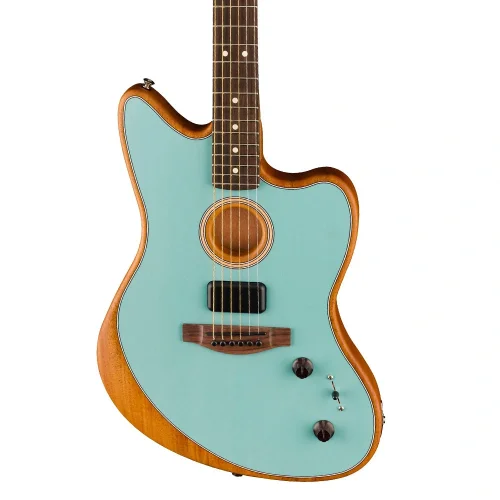 Fender Acoustasonic Player Jazzmaster Gülağacı Klavye Ice Blue w/Gig Bag Elektro Akustik Gitar