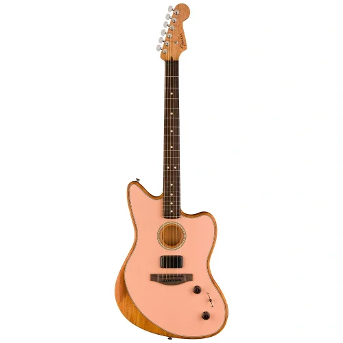Fender Acoustasonic Player Jazzmaster Gülağacı Klavye Shell Pink w/Gig Bag Elektro Akustik Gitar
