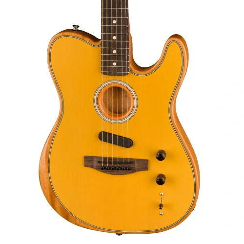 Fender Acoustasonic Player Telecaster Gülağacı Klavye Butterscotch Blonde Elektro Akustik Gitar