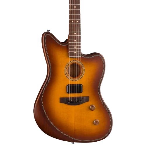 Fender Acoustasonic Standard Jazzmaster Gülağacı Klavye Honey Burst Elektro Akustik Gitar