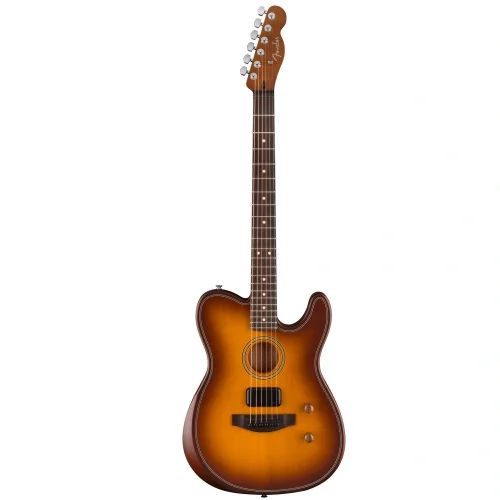 Fender Acoustasonic Standard Telecaster Gülağacı Klavye Honey Burst Elektro Akustik Gitar