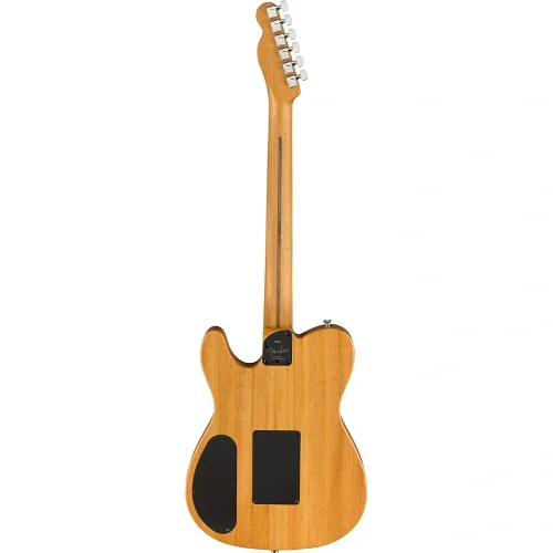 Fender American Acoustasonic Telecaster Abanoz Klavye Black Elektro Akustik Gitar