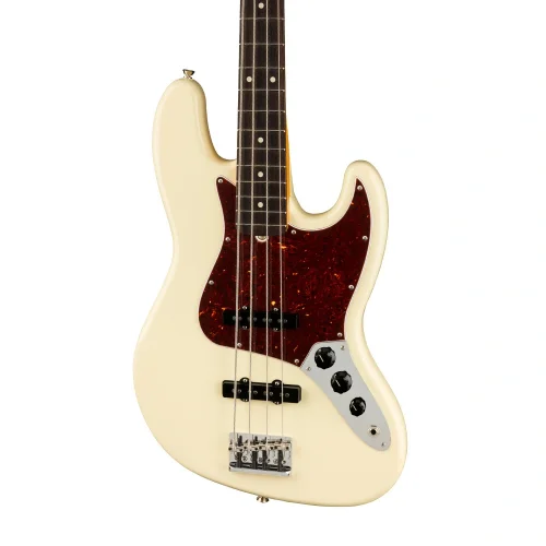 Fender American Professional II Jazz Bass Gülağacı Klavye Olympic White Bas Gitar