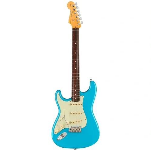 Fender American Professional II Stratocaster Left-Hand Gülağacı Klavye Miami Blue Solak Elektro Gitar