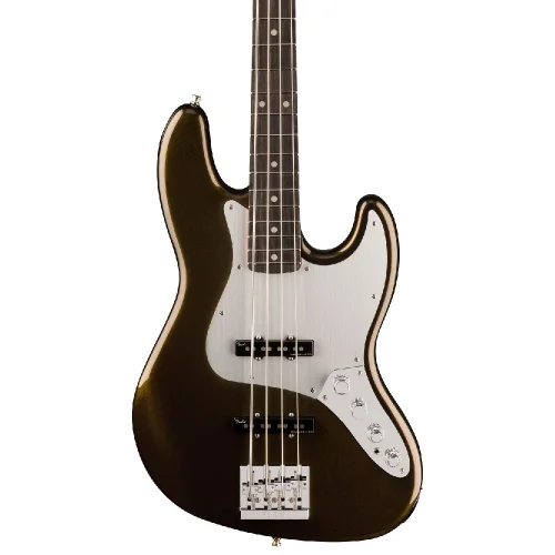Fender American Ultra II Jazz Bass Abanoz Klavye Texas Tea Bas Gitar