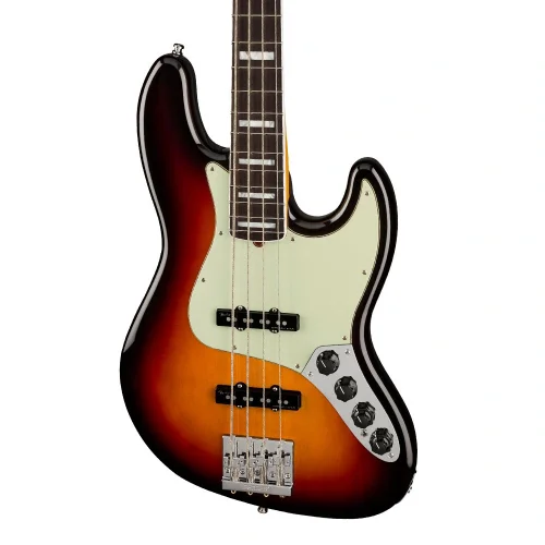 Fender American Ultra Jazz Bass Gülağacı Klavye Ultraburst Bas Gitar