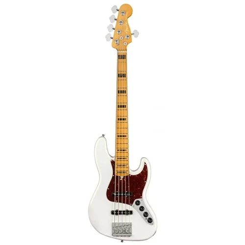 Fender American Ultra Jazz Bass V Akçaağaç Klavye Arctic Pearl Bas Gitar