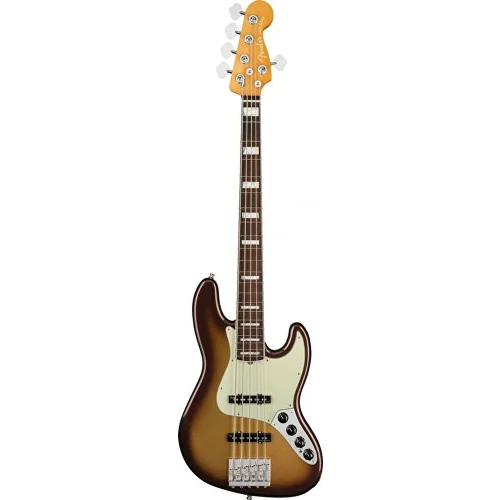 Fender American Ultra Jazz Bass V Gülağacı Klavye Mocha Burst Bas Gitar