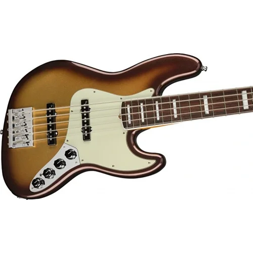 Fender American Ultra Jazz Bass V Gülağacı Klavye Mocha Burst Bas Gitar
