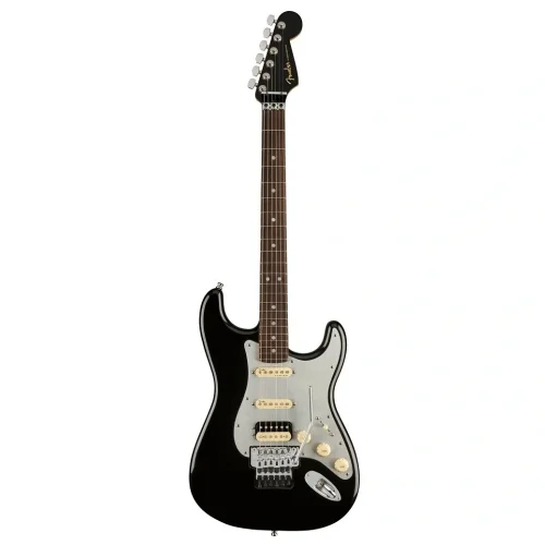 Fender American Ultra Luxe Stratocaster Floyd Rose HSS Gülağacı Klavye Mystic Black Elektro Gitar