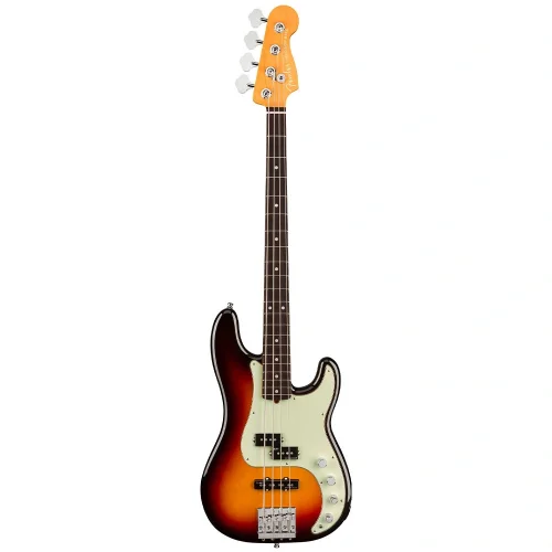 Fender American Ultra Precision Bass Gülağacı Klavye Ultraburst Bas Gitar