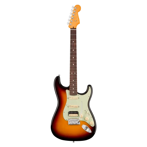 Fender American Ultra Stratocaster HSS Gülağacı Klavye Ultraburst Elektro Gitar
