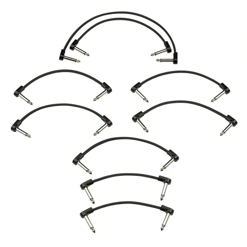 Fender Blockchain Patch Cable Kit Black Small Pedal Ara Kablosu Seti (9 Adet)