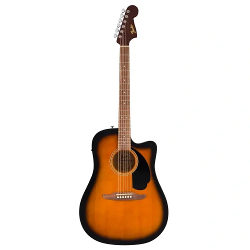 Fender California Debut Redondo CE Dreadnought Ceviz Klavye 2 Ton Sunburst Elektro Akustik Gitar