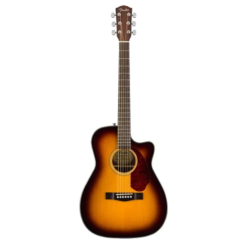 Fender CC-140SCE Concert Ceviz Klavye Hard Case Dahil Sunburst Elektro Akustik Gitar