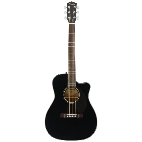 Fender CC-60SCE Concert Ceviz Klavye Siyah Elektro Akustik Gitar