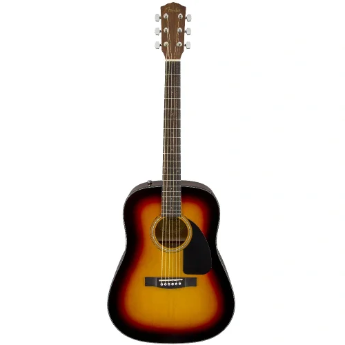 Fender CD-60 Dreadnaught Ceviz Klavye Sunburst Akustik Gitar