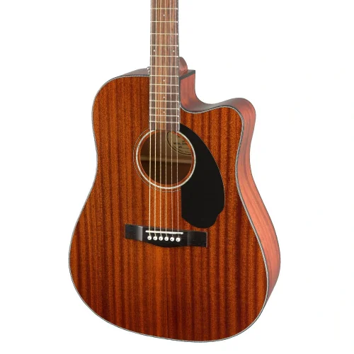 Fender CD-60SCE Dreadnought All Mahogany Ceviz Klavye Elektro Akustik Gitar