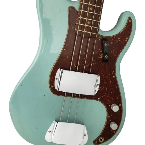 Fender Custom Shop 1963 Precision Bass Journeyman Relic Aged Daphne Blue Bas Gitar