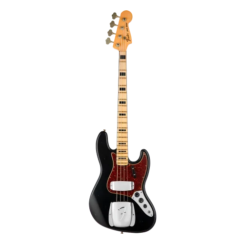 Fender Custom Shop 1968 Jazz Bass Journeyman Relic Aged Black Bas Gitar