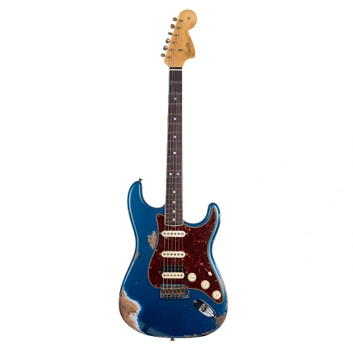 Fender Custom Shop Limited Edition 1967 Stratocaster HSS Heavy Relic Aged Aquamarine Metallic Elektro Gitar