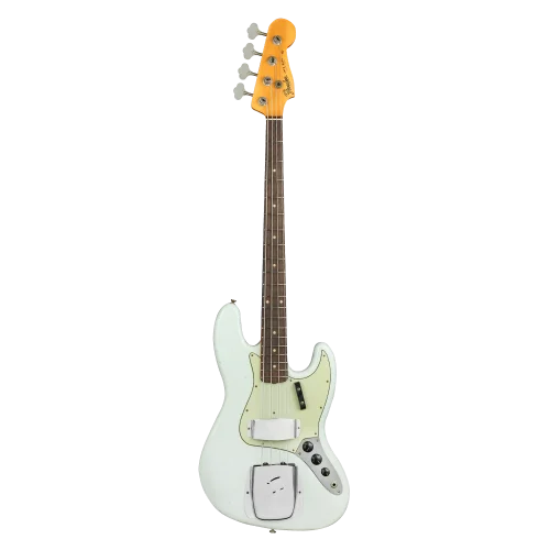 Fender Custom Shop S20 1964 Jazz Bass Journeyman Relic Gülağacı Klavye Super Faded Aged Sonic Blue Bas Gitar