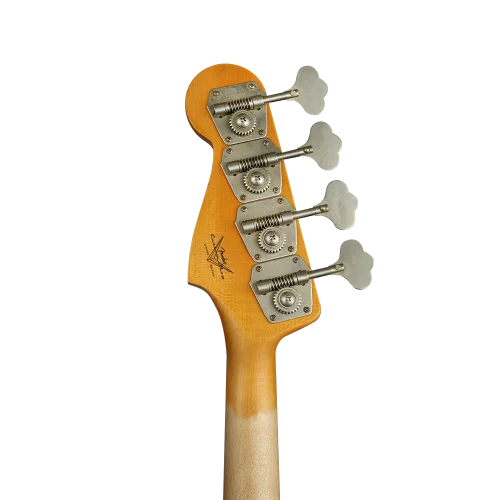 Fender Custom Shop S20 1964 Jazz Bass Journeyman Relic Gülağacı Klavye Super Faded Aged Sonic Blue Bas Gitar