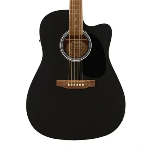 Fender FA-25CE Dreadnought Ceviz Klavye Siyah Elektro Akustik Gitar