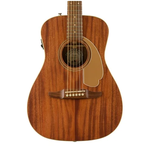 Fender FSR Malibu Player All Mahogany Ceviz Klavye Natural Elektro Akustik Gitar