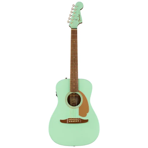 Fender FSR Malibu Player Ceviz Klavye Surf Green Elektro Akustik Gitar