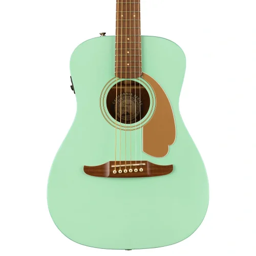 Fender FSR Malibu Player Ceviz Klavye Surf Green Elektro Akustik Gitar