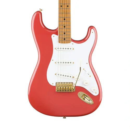 Fender Limited Edition Vintera II 50s Stratocaster Roasted Akçaağaç Sap Gold Hardware Fiesta Red Elektro Gitar
