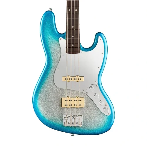 Fender Limited Player Plus Blu DeTiger Jazz Bass Gülağacı Klavye Sky Burst Sparkle Bas Gitar