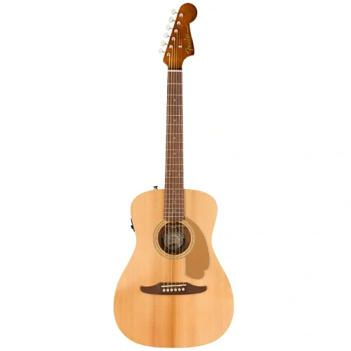 Fender Malibu Player Ceviz Klavye Natural Elektro Akustik Gitar