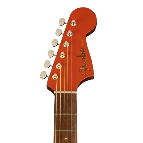 Fender Malibu Player Ceviz Klavye WPG Fiesta Red Elektro Akustik Gitar