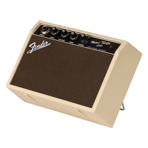 Fender Mini 65 Twin Pilli Elektro Gitar Amfisi Blonde