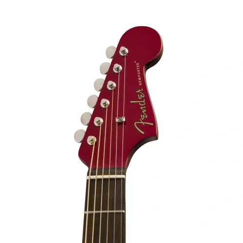 Fender Newporter Player Ceviz Klavye Candy Apple Red Elektro Akustik Gitar