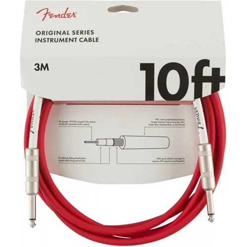 Fender Original Fiesta Red 3 Metre  Kablo