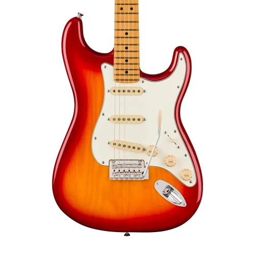 Fender Player II Stratocaster Chambered Ash Gövde Akçaağaç Klavye Aged Cherry Burst Elektro Gitar