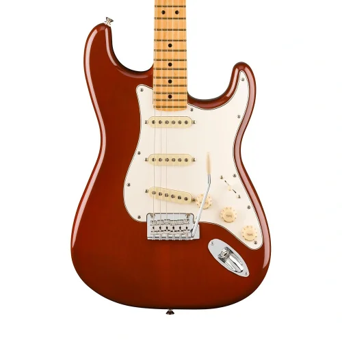 Fender Player II Stratocaster Chambered Mahogany Gövde Akçaağaç Klavye Transparent Mocha Burst Elektro Gitar