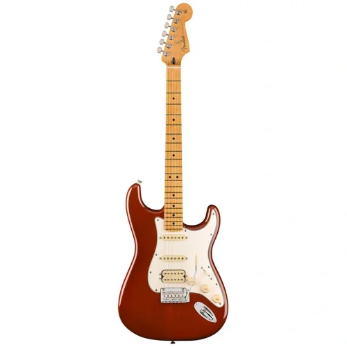 Fender Player II Stratocaster HSS Chambered Mahogany Gövde Akçaağaç Klavye Transparent Mocha Burst Elektro Gitar