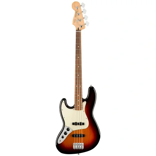Fender Player Jazz Bass Left Handed Pau Ferro Klavye 3 Tone Sunburst Bas Gitar